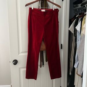 red velvet pants!